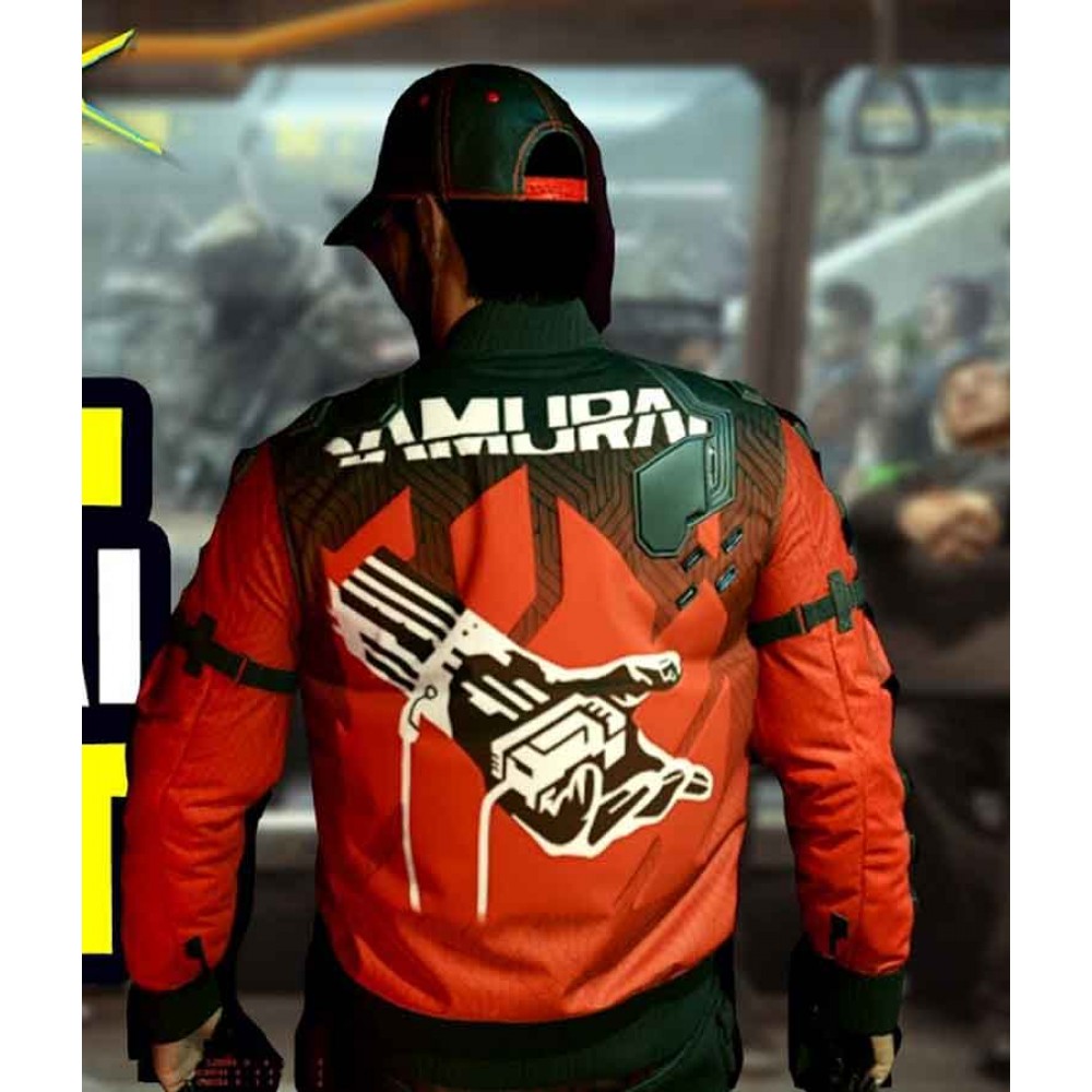 CyberPunk 2077 Bomber Jacket Mens Size Small Yellow | eBay